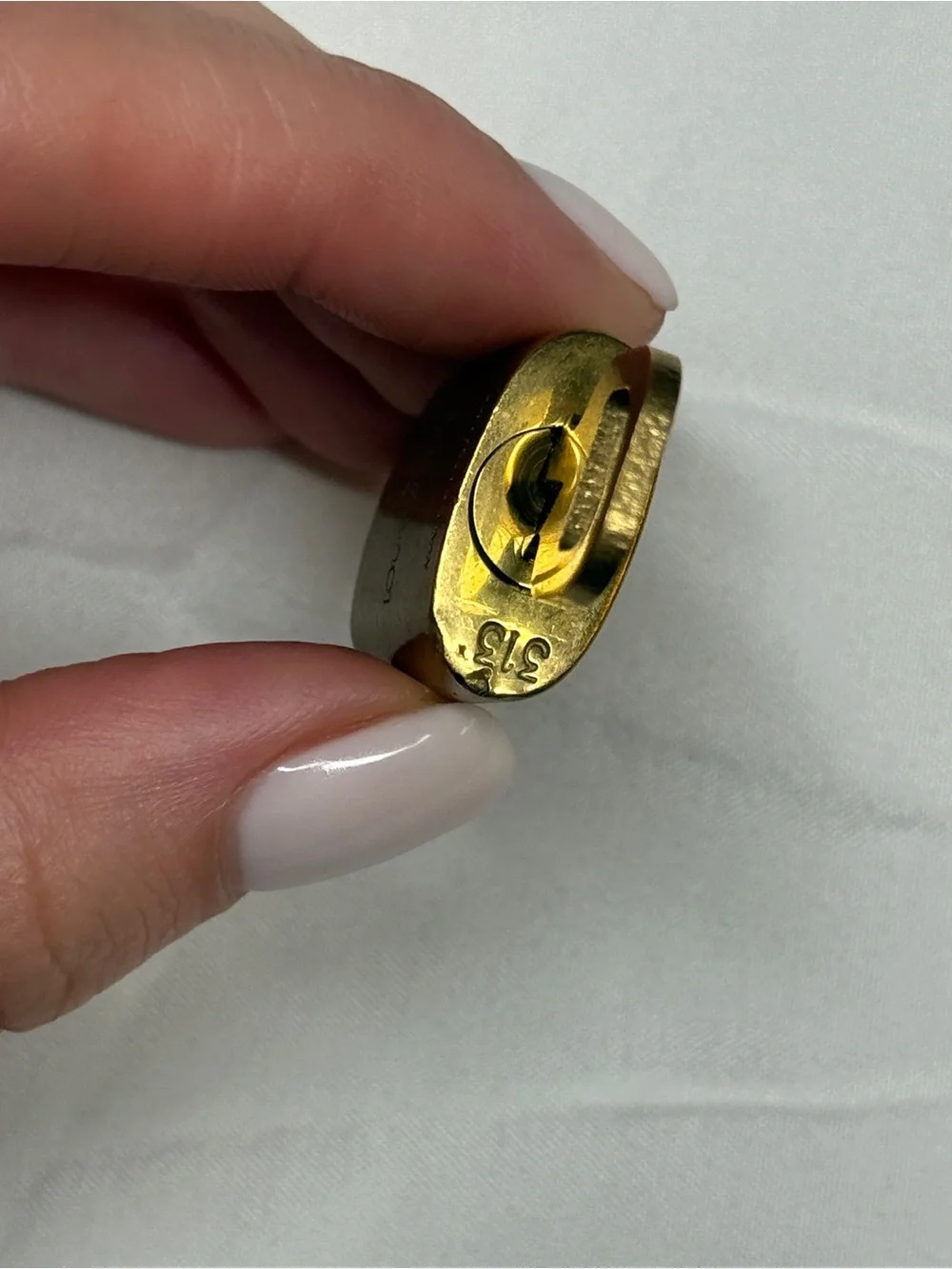 Louis Vuitton Brass Tone LV Padlock with Key # 313